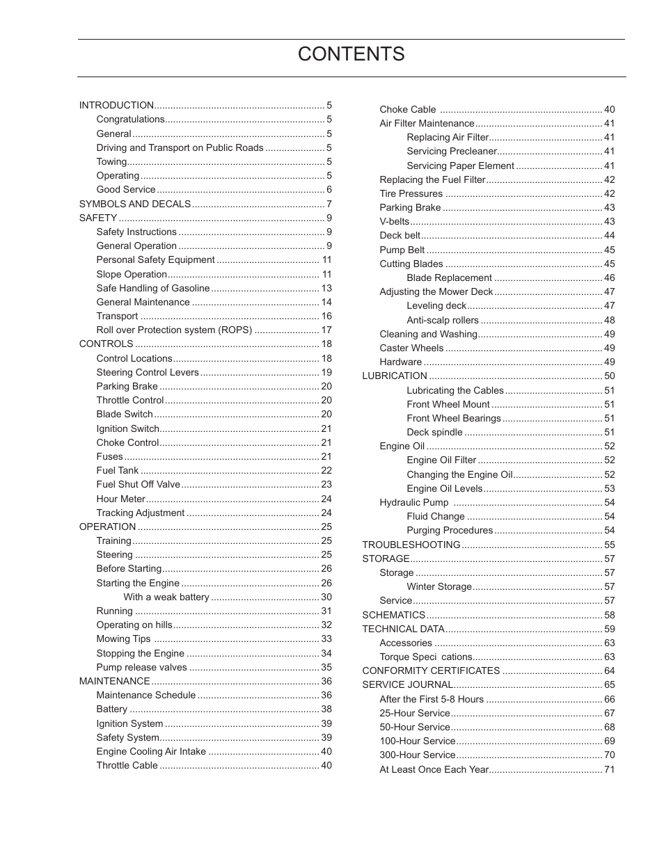 Yazoo/Kees ZELKH61250 User Manual | Page 3 / 76
