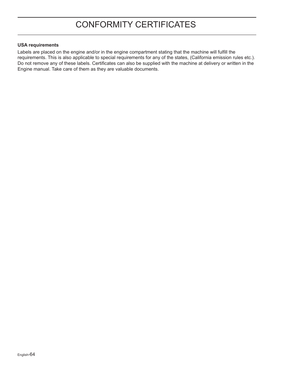 Conformity certificates | Yazoo/Kees ZELKH61250 User Manual | Page 64 / 76