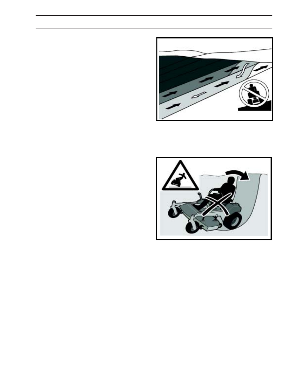 Safety instructions, Driving on slopes | Yazoo/Kees ZHDD61271 User Manual | Page 9 / 66