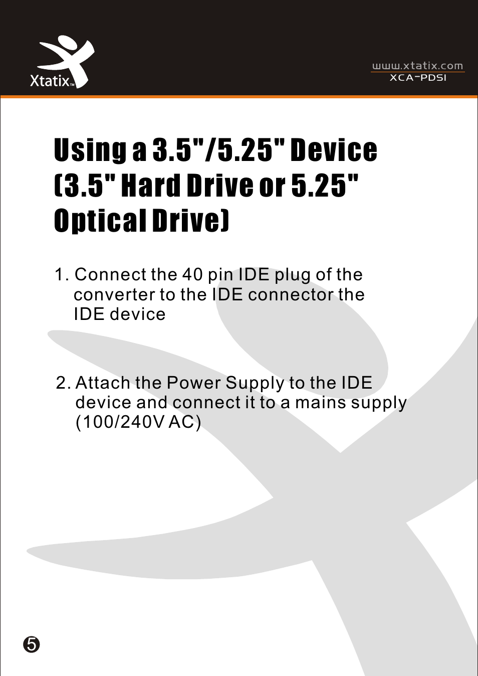 Т³гж 6 | Xtatix XCA-PDSI User Manual | Page 6 / 12