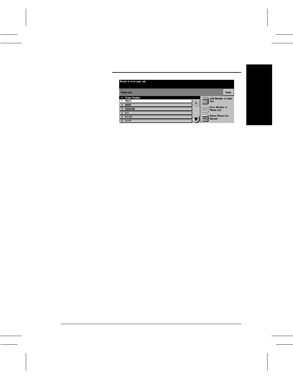 Phone list, Phone list -13 | Xerox DC User Manual | Page 103 / 352