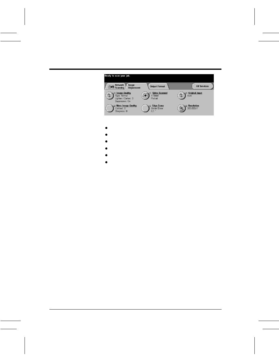 Image adjustment tab, Image adjustment tab -12 | Xerox DC User Manual | Page 120 / 352