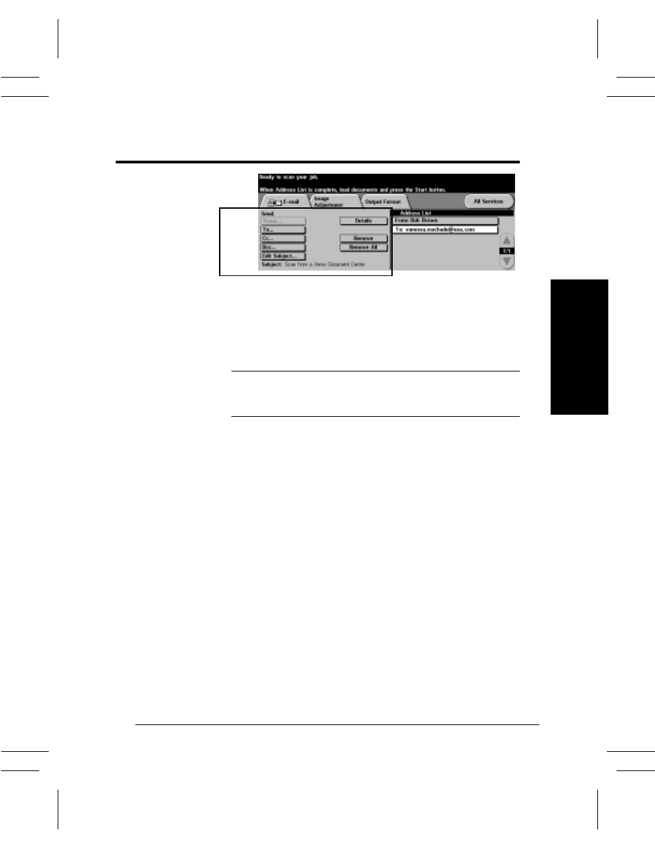 Basic e-mail tab, Basic e-mail tab -5, From -5 to -5 cc -5 bcc -5 | Xerox DC User Manual | Page 139 / 352