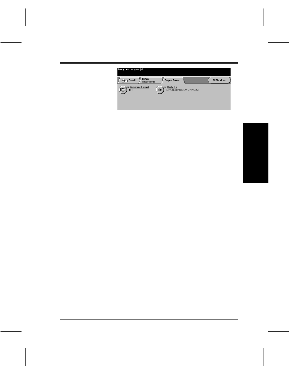 Output format tab, Output format tab -13 | Xerox DC User Manual | Page 147 / 352