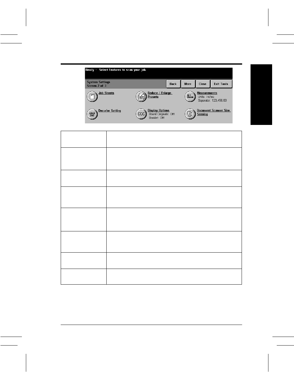 System settings screen 2, System settings screen 2 -9, 10 . too ls system settings screen 2 | Xerox DC User Manual | Page 171 / 352