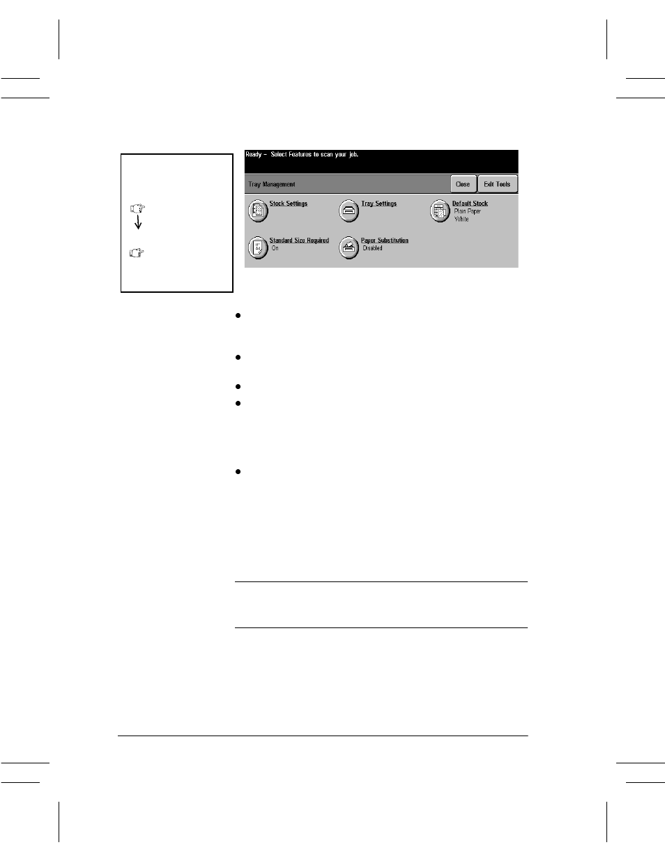 Tray management -12, Tray management, How to get here | Xerox DC User Manual | Page 174 / 352