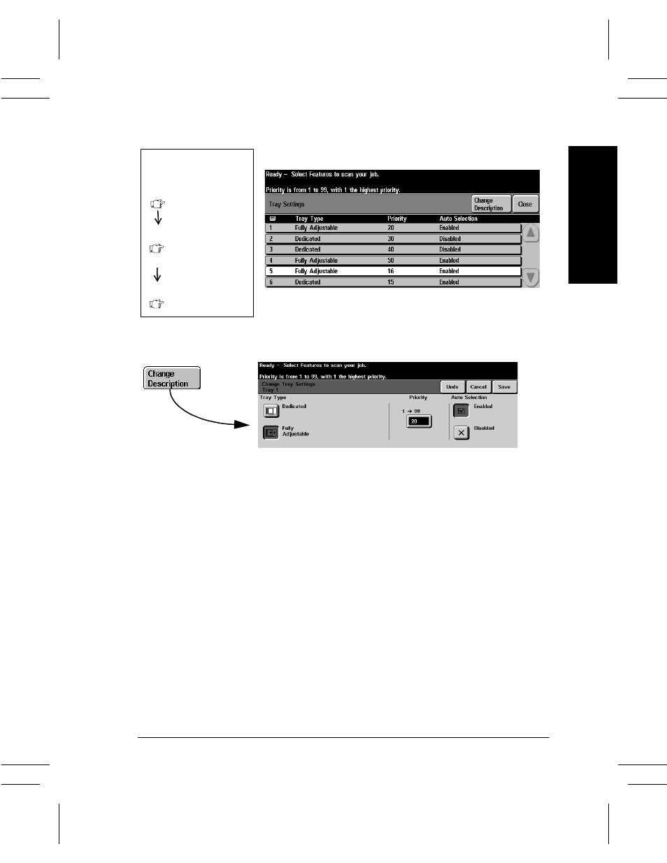 Tray settings -13, 10 . too ls | Xerox DC User Manual | Page 175 / 352
