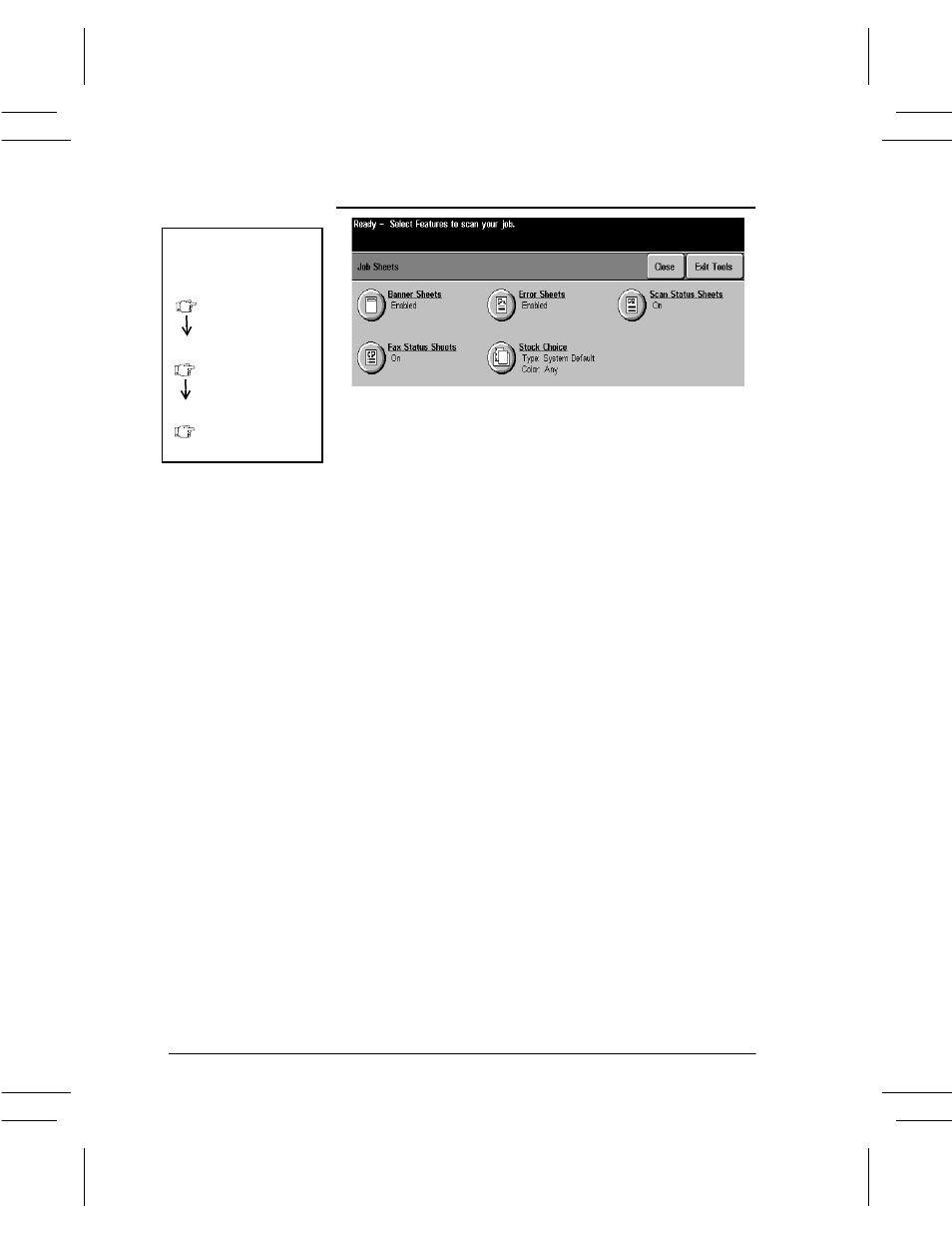 Job sheets, Job sheets -24 | Xerox DC User Manual | Page 186 / 352