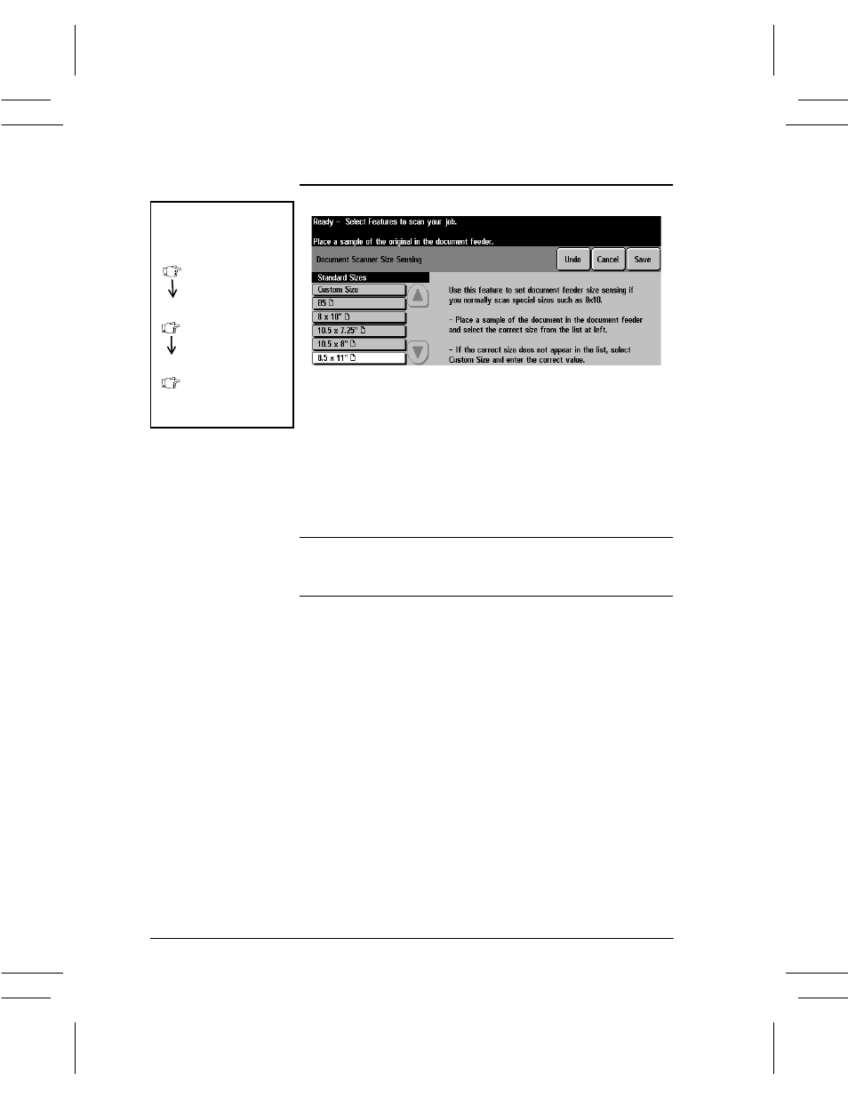 Document scanner size sensing, Document scanner size sensing -28 | Xerox DC User Manual | Page 190 / 352