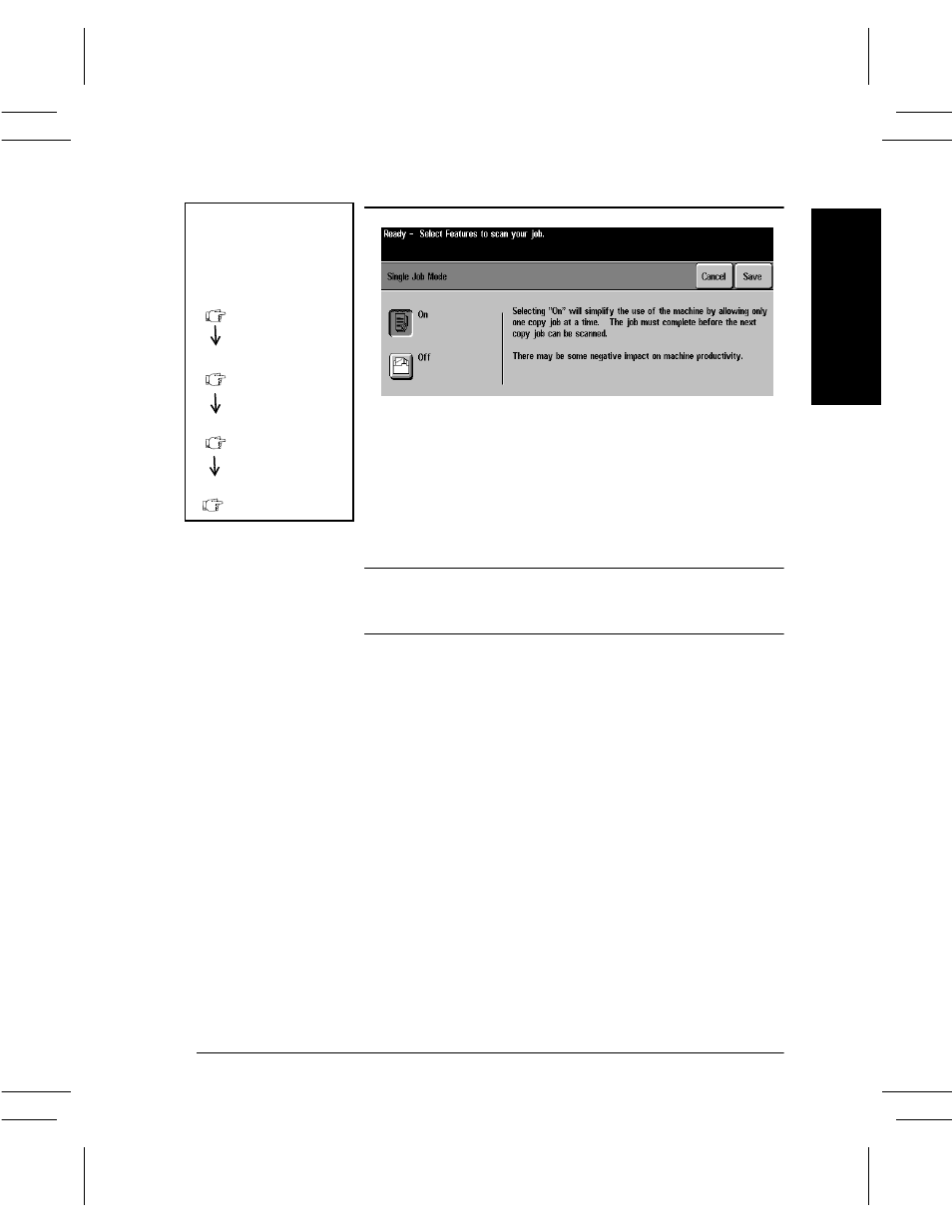 Single job mode, Single job mode -33, 10 . too ls single job mode | Xerox DC User Manual | Page 195 / 352