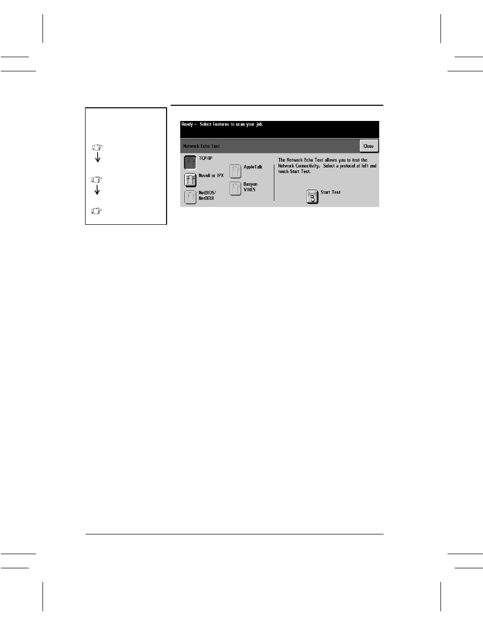 Echo tests, Echo tests -58 | Xerox DC User Manual | Page 220 / 352