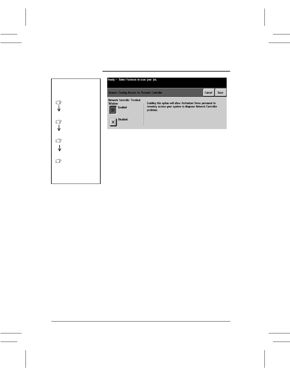 Remote testing access for network controller, Remote testing access for network controller -60 | Xerox DC User Manual | Page 222 / 352