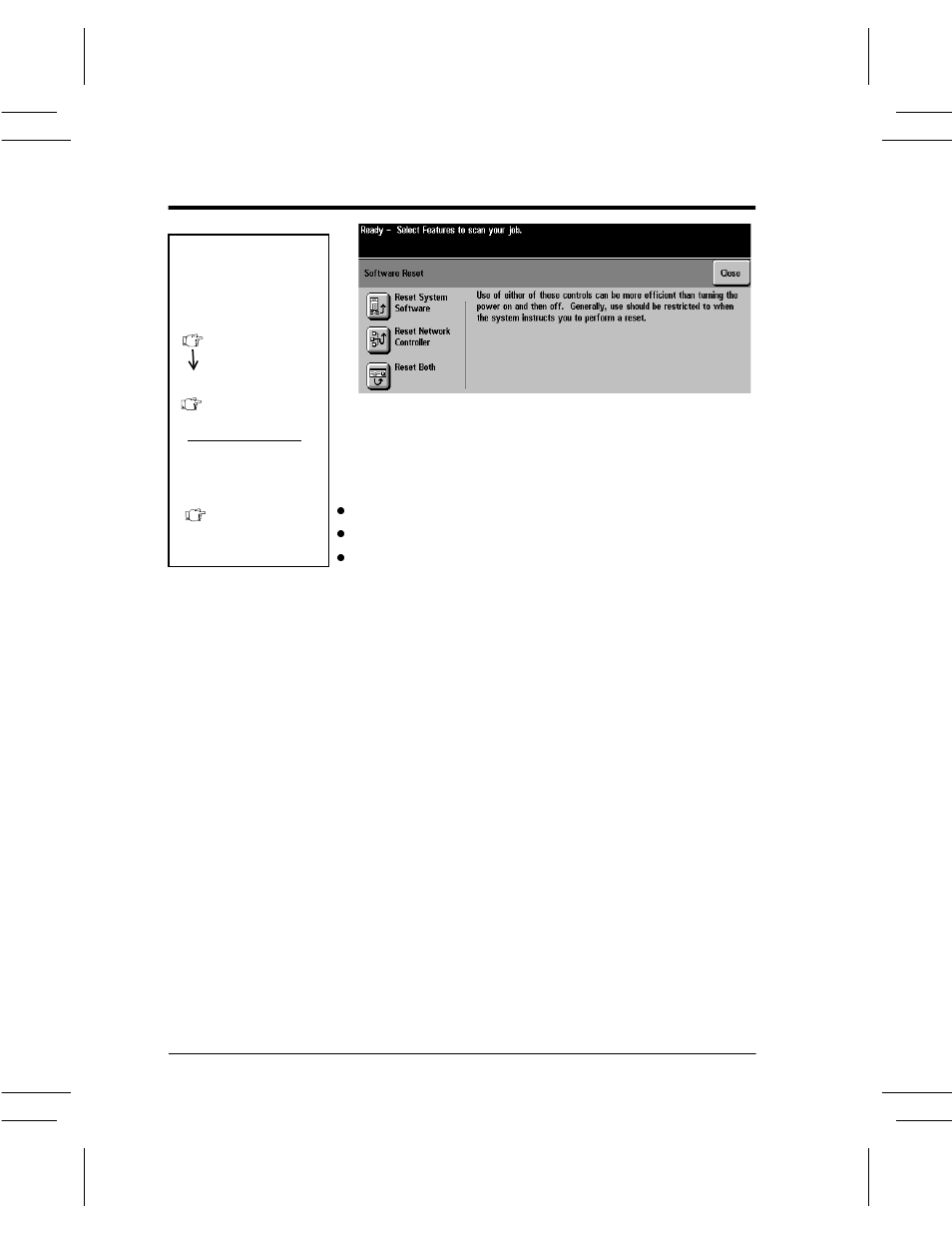 Software reset, Software reset -64 | Xerox DC User Manual | Page 226 / 352