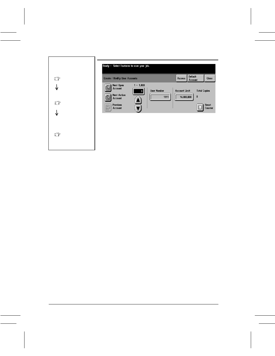 User accounts and access rights, User accounts and access rights -16 | Xerox DC User Manual | Page 242 / 352