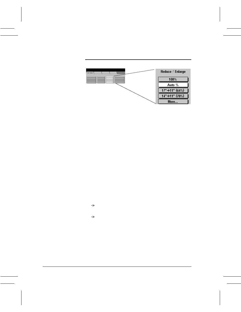 Reduce / enlarge, Reduce / enlarge -8 | Xerox DC User Manual | Page 60 / 352