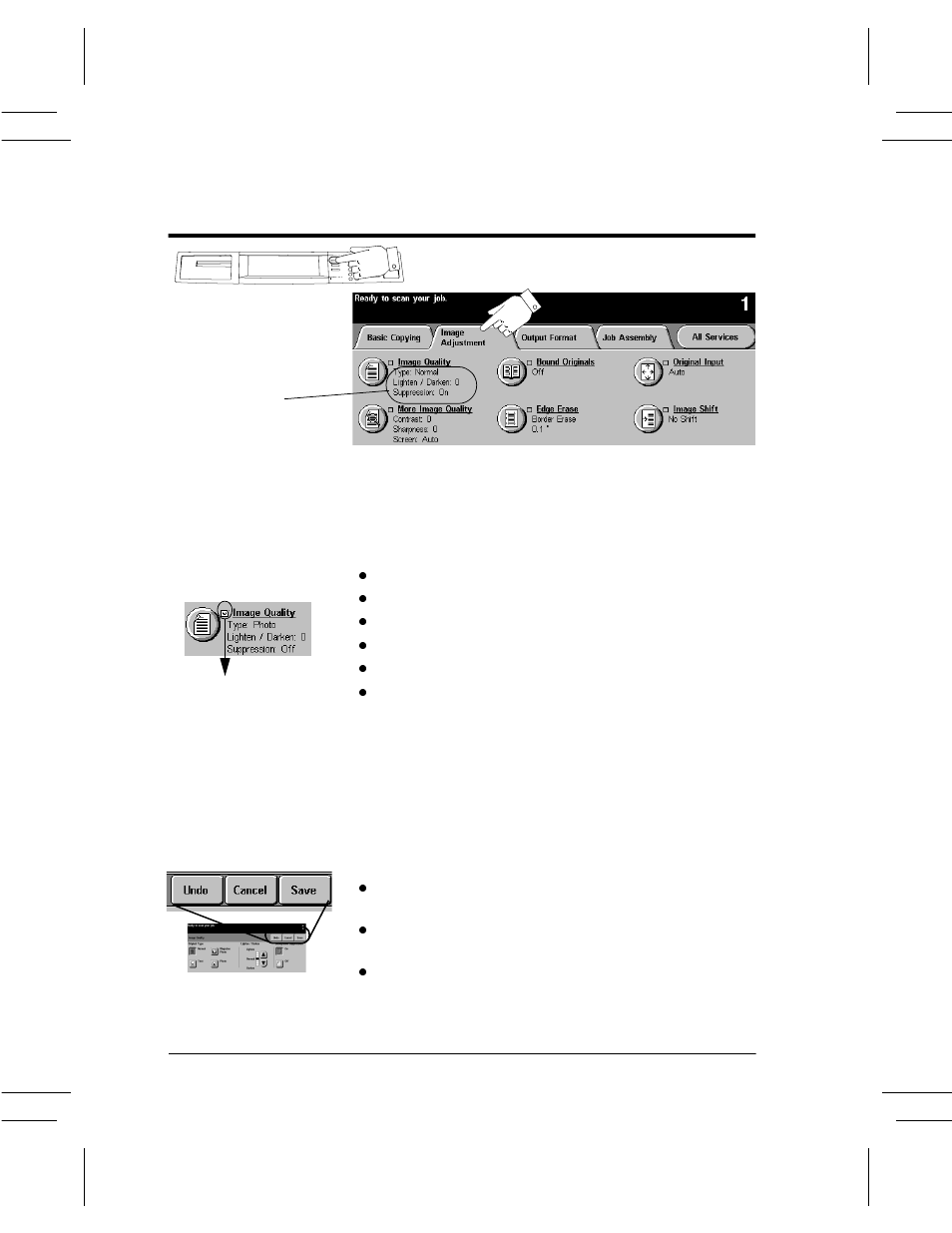 Image adjustment tab, Image adjustment tab -12 | Xerox DC User Manual | Page 64 / 352