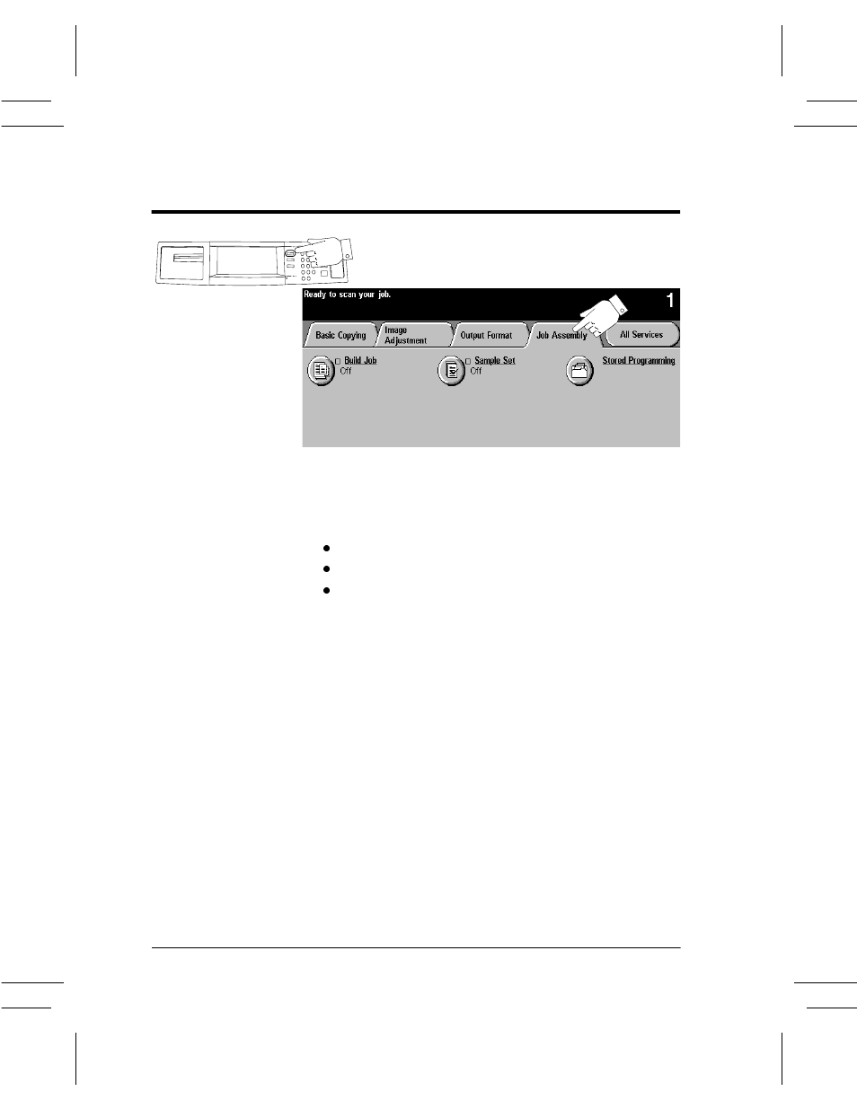 Job assembly tab, Job assembly tab -34 | Xerox DC User Manual | Page 86 / 352