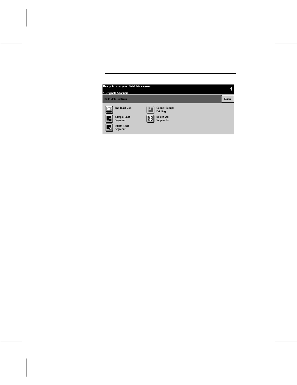 Build job controls, Build job controls -36 | Xerox DC User Manual | Page 88 / 352