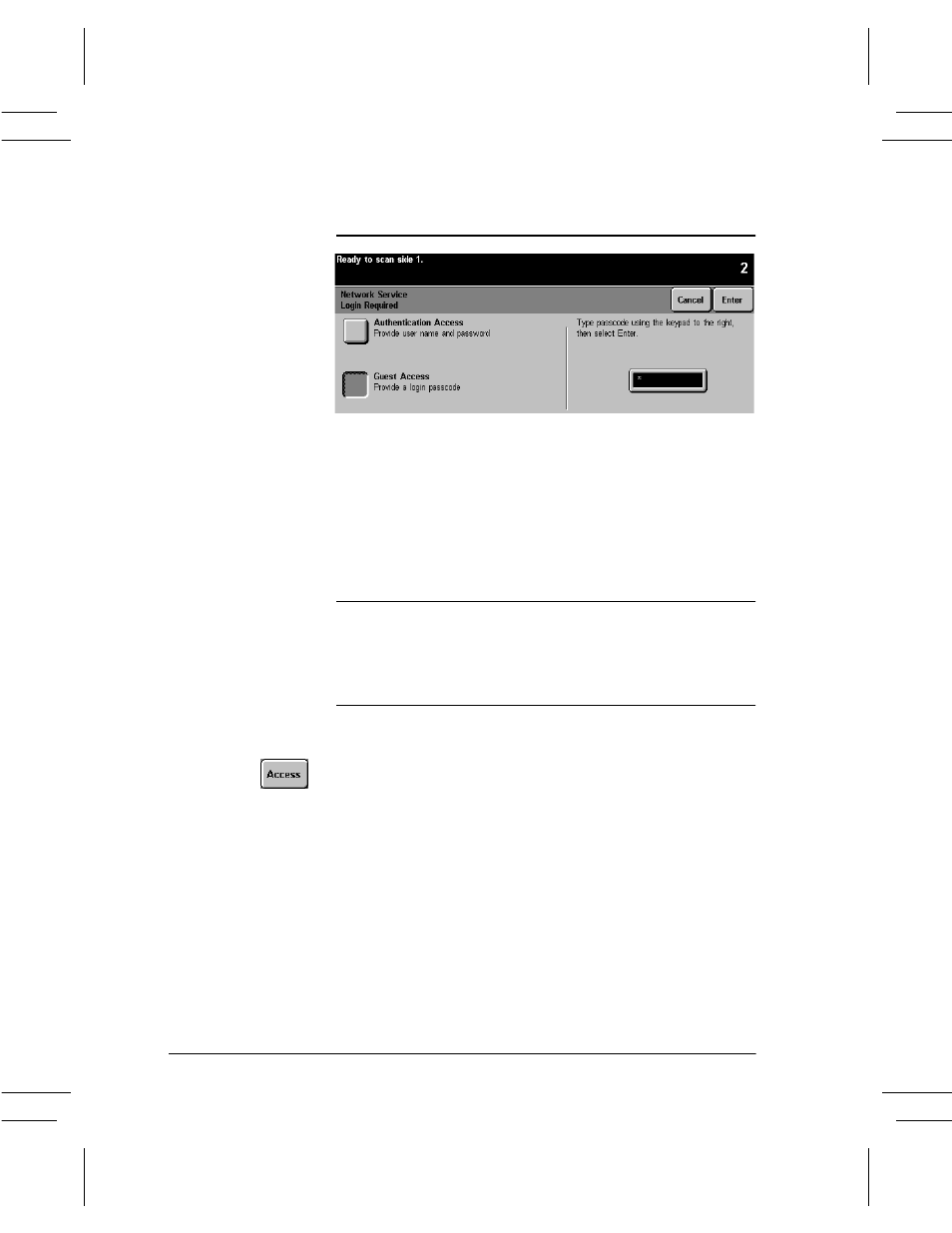 Login - guest access, Login - guest access -6 | Xerox DC User Manual | Page 96 / 352