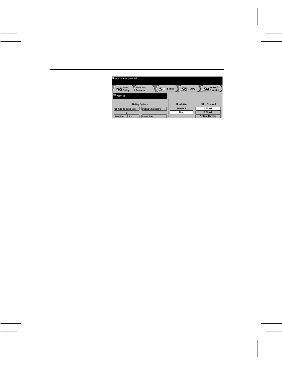 Sending a fax, Sending a fax -8 | Xerox DC User Manual | Page 98 / 352