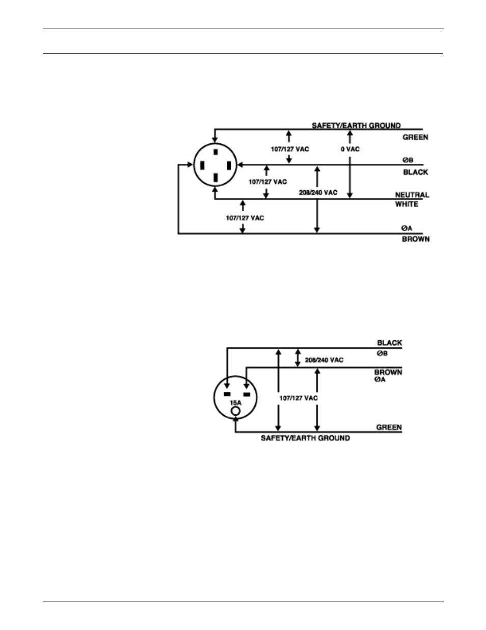 60 hz system power cord configurations | Xerox 721P85600 User Manual | Page 52 / 116