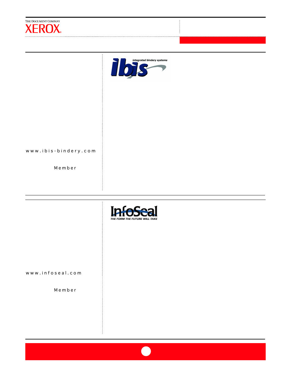 Infoseal, llc, Ibis | Xerox FreeFlow DST2 User Manual | Page 16 / 23