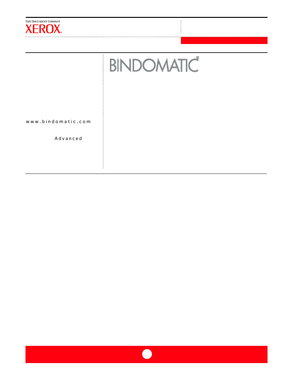 Bindomatic | Xerox FreeFlow DST2 User Manual | Page 6 / 23