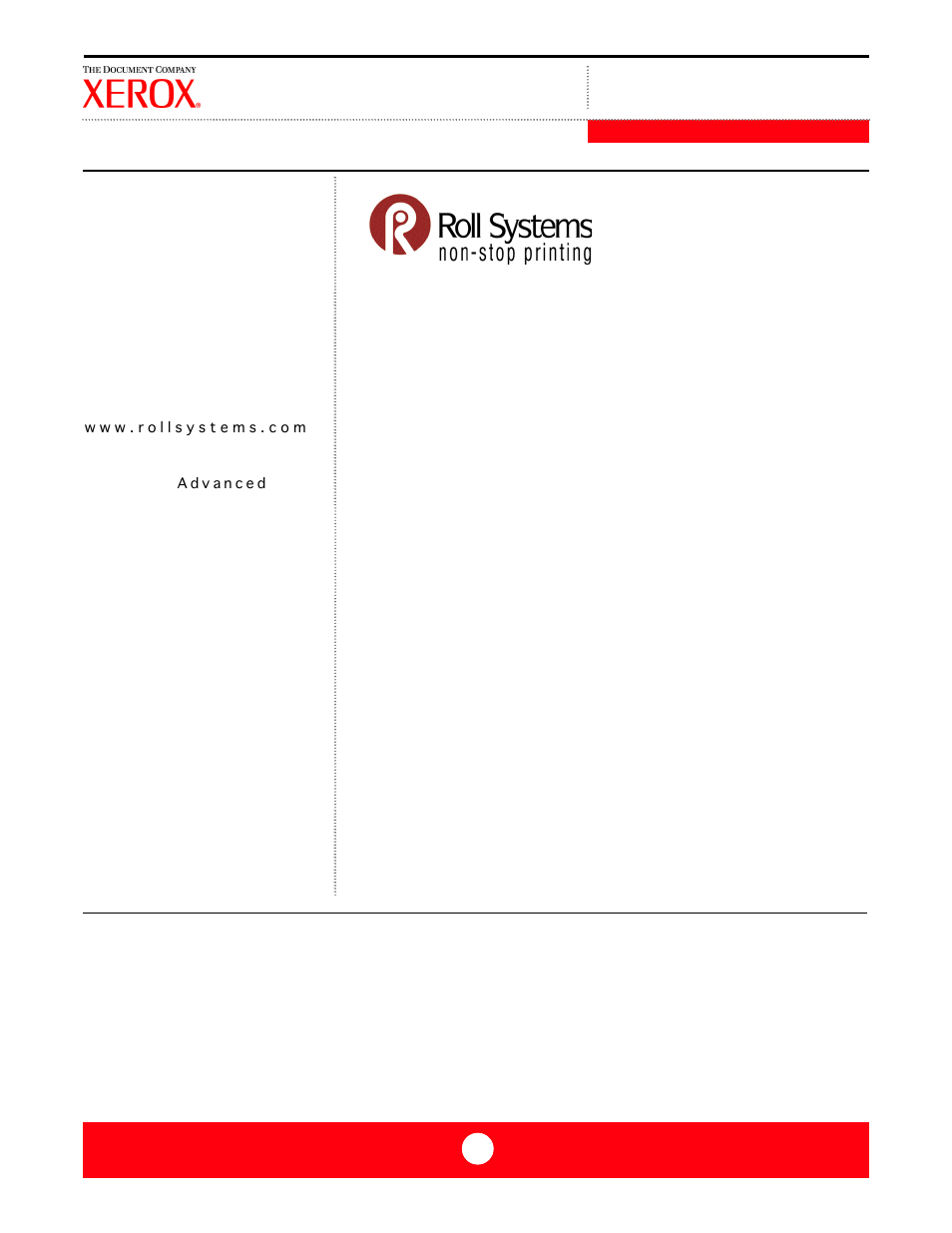 Roll systems incorporated | Xerox FreeFlow DST2 User Manual | Page 9 / 23