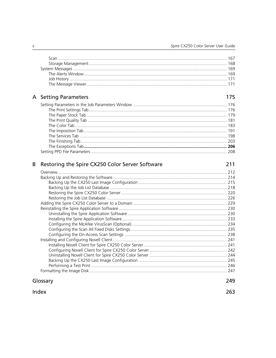 Xerox CX240 User Manual | Page 10 / 276