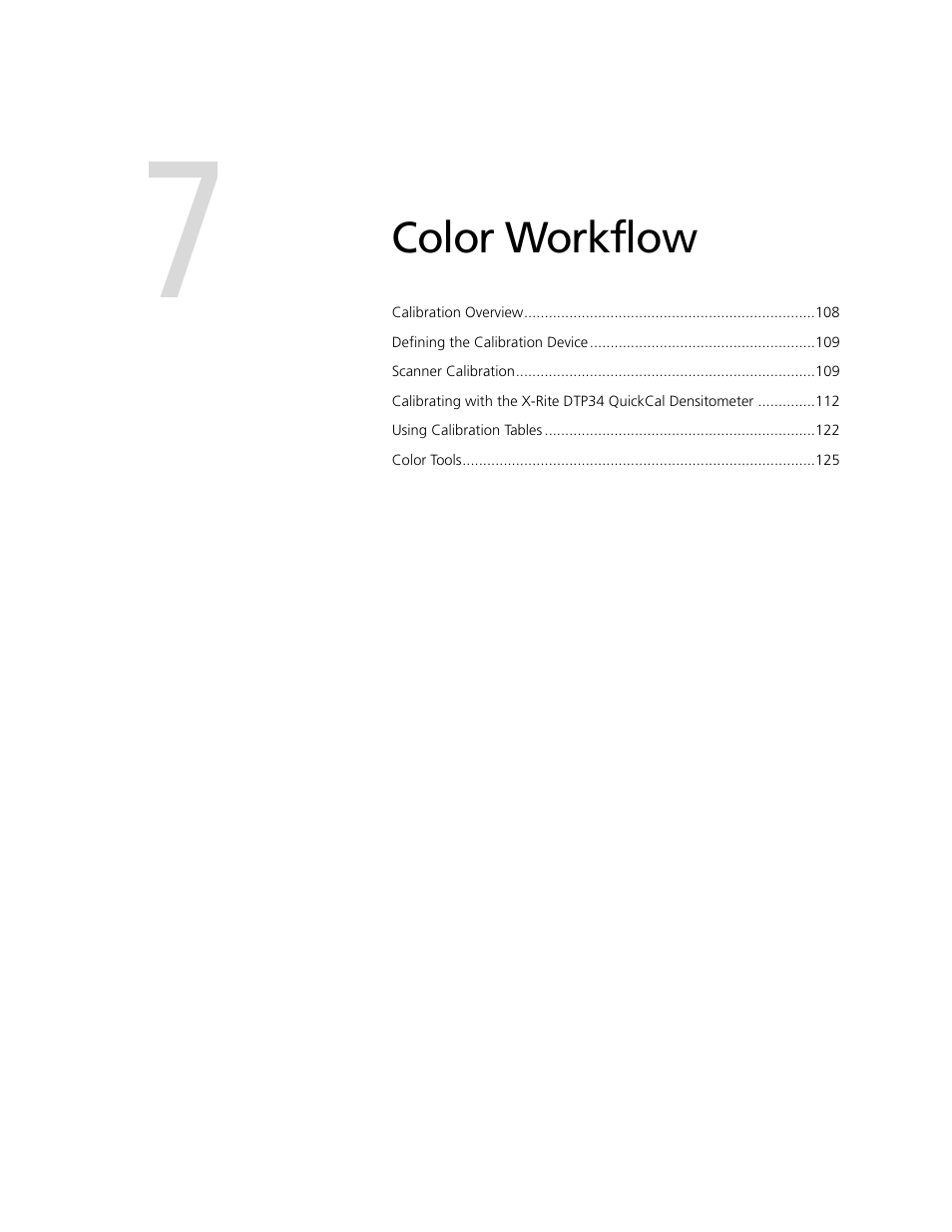 Color workflow, 7 color workflow | Xerox CX240 User Manual | Page 117 / 276