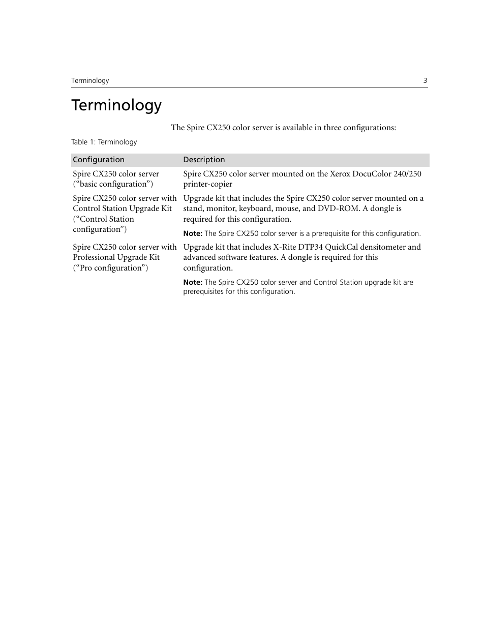 Terminology | Xerox CX240 User Manual | Page 13 / 276