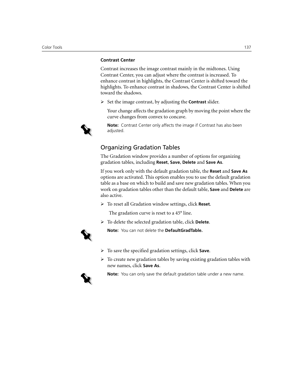 Organizing gradation tables | Xerox CX240 User Manual | Page 147 / 276
