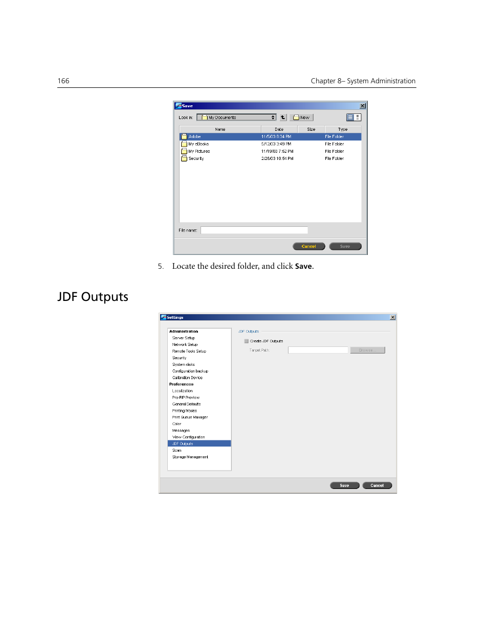 Jdf outputs | Xerox CX240 User Manual | Page 176 / 276