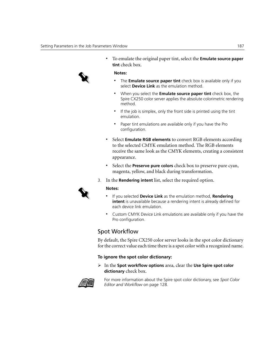 Spot workflow | Xerox CX240 User Manual | Page 197 / 276