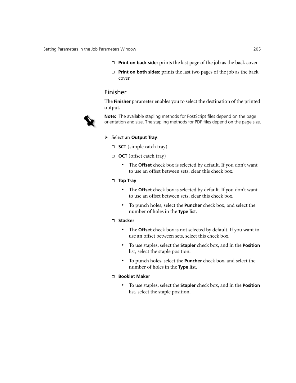 Finisher | Xerox CX240 User Manual | Page 215 / 276