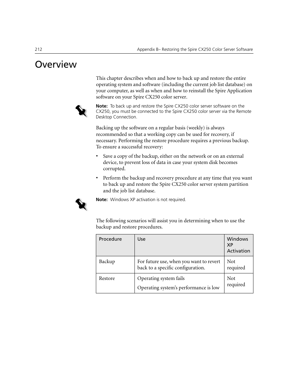Overview | Xerox CX240 User Manual | Page 222 / 276