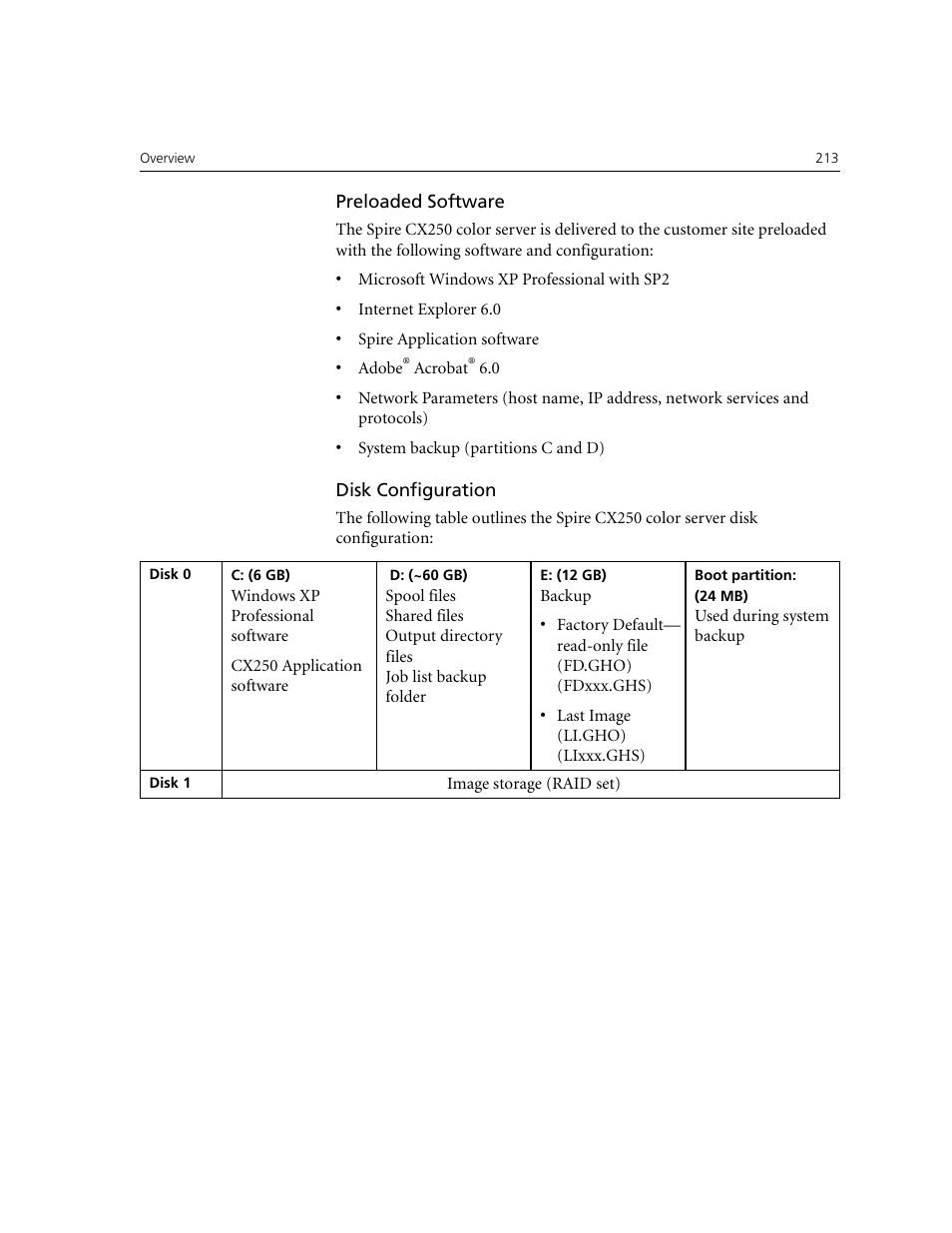 Preloaded software | Xerox CX240 User Manual | Page 223 / 276