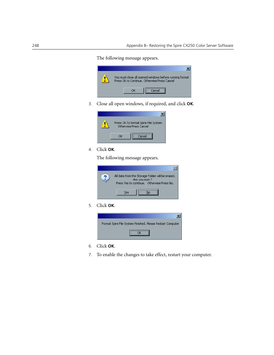 Xerox CX240 User Manual | Page 258 / 276