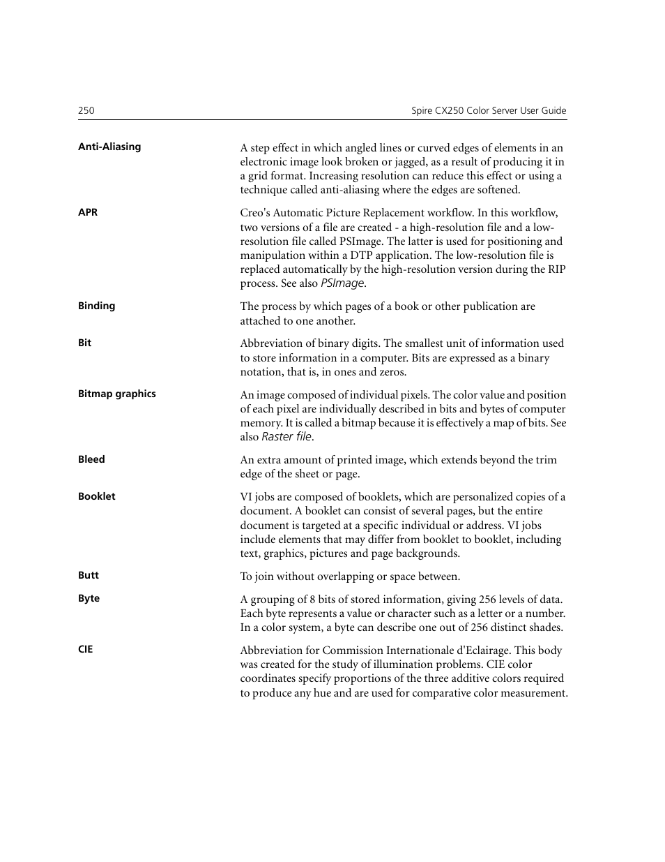 Xerox CX240 User Manual | Page 260 / 276