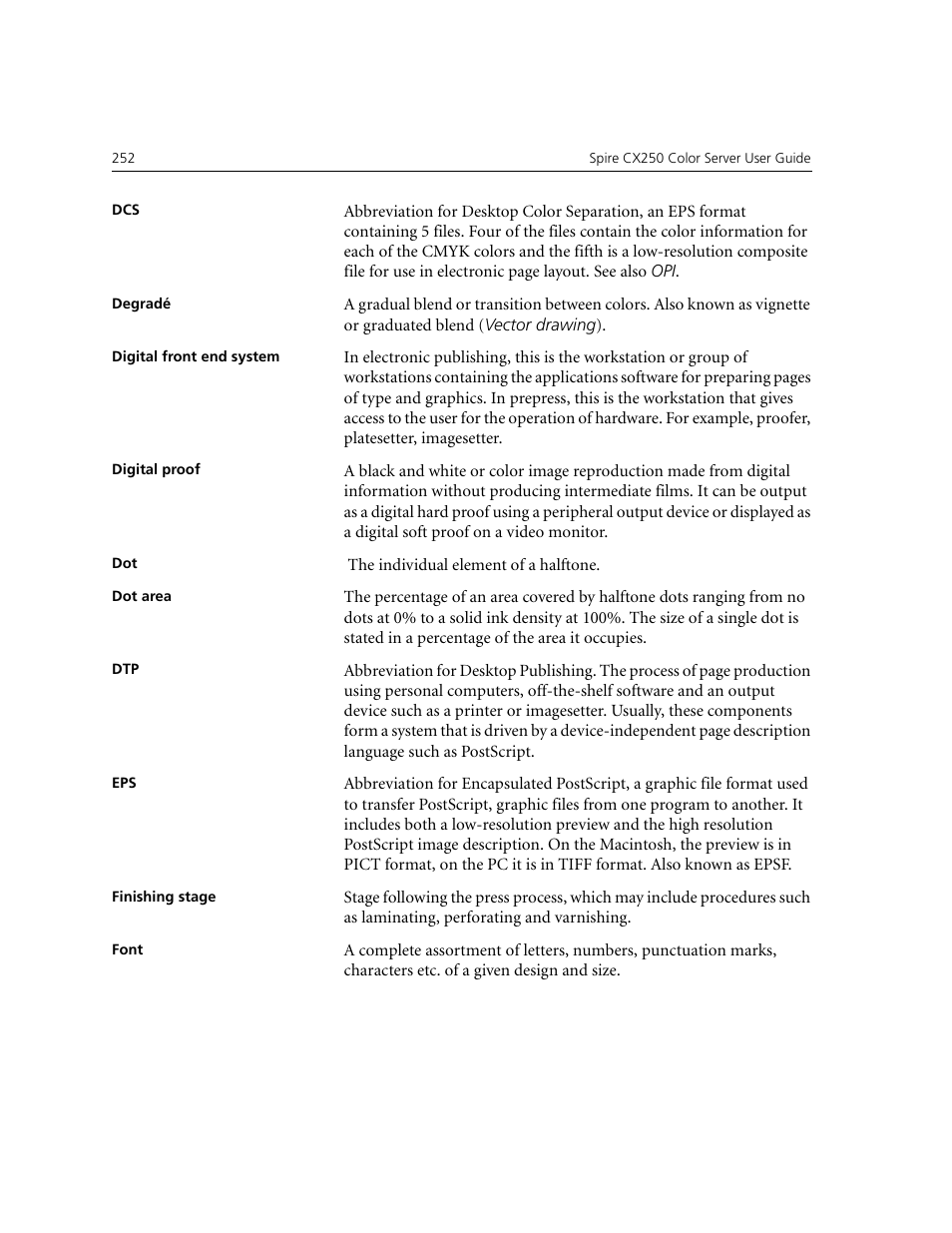 Xerox CX240 User Manual | Page 262 / 276