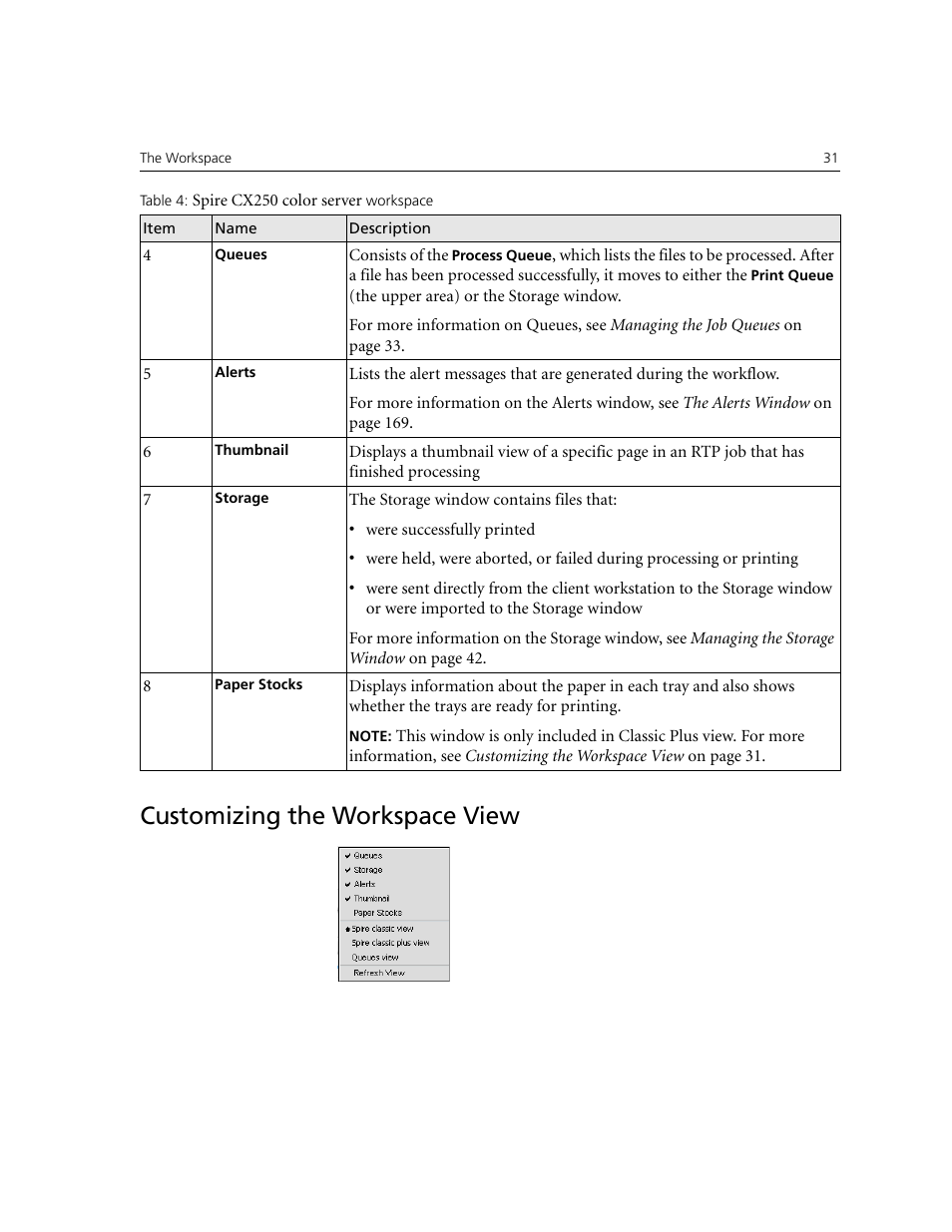 Customizing the workspace view | Xerox CX240 User Manual | Page 41 / 276