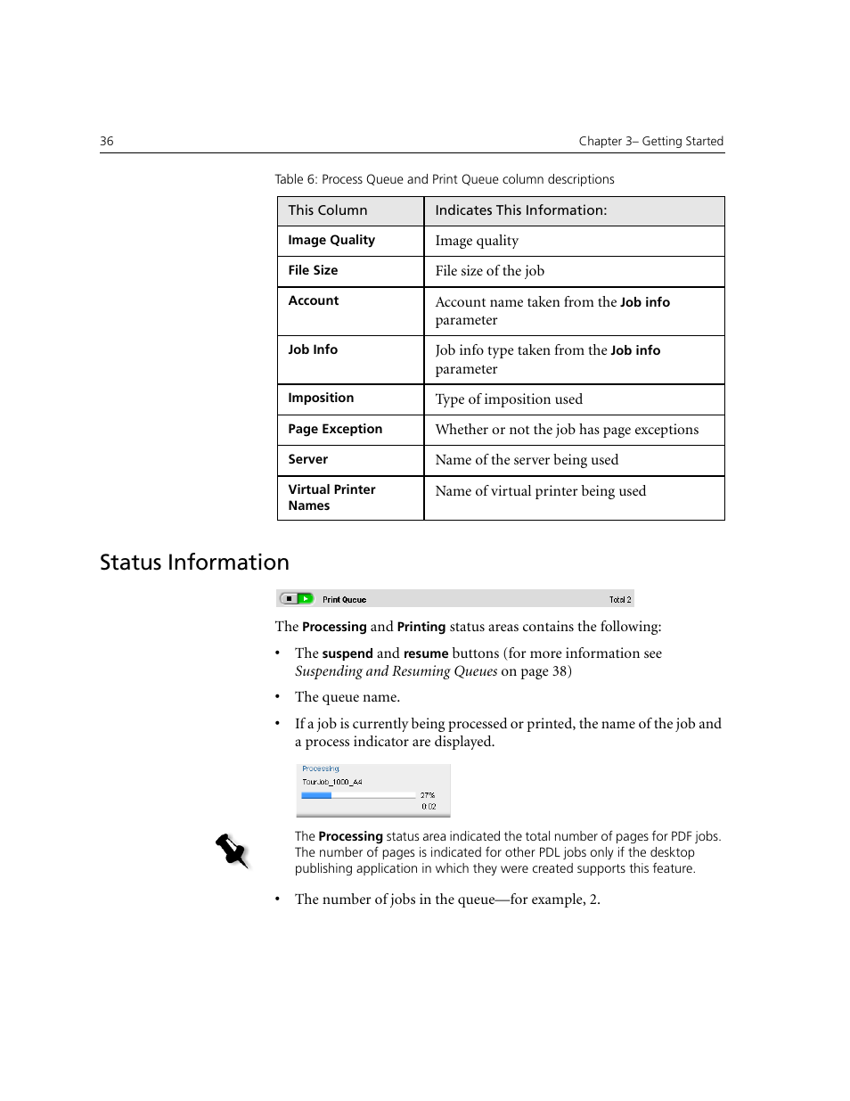 Status information | Xerox CX240 User Manual | Page 46 / 276