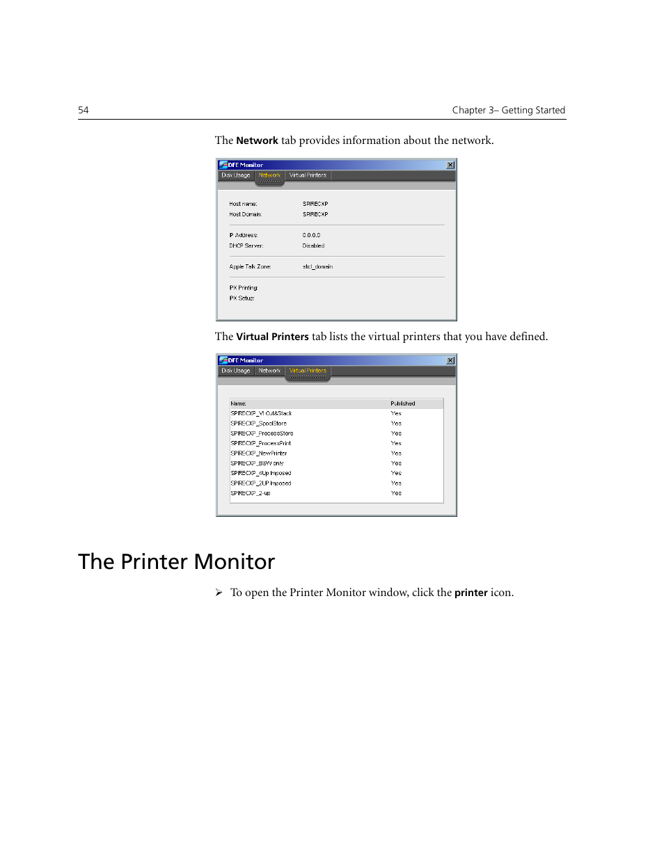 The printer monitor | Xerox CX240 User Manual | Page 64 / 276