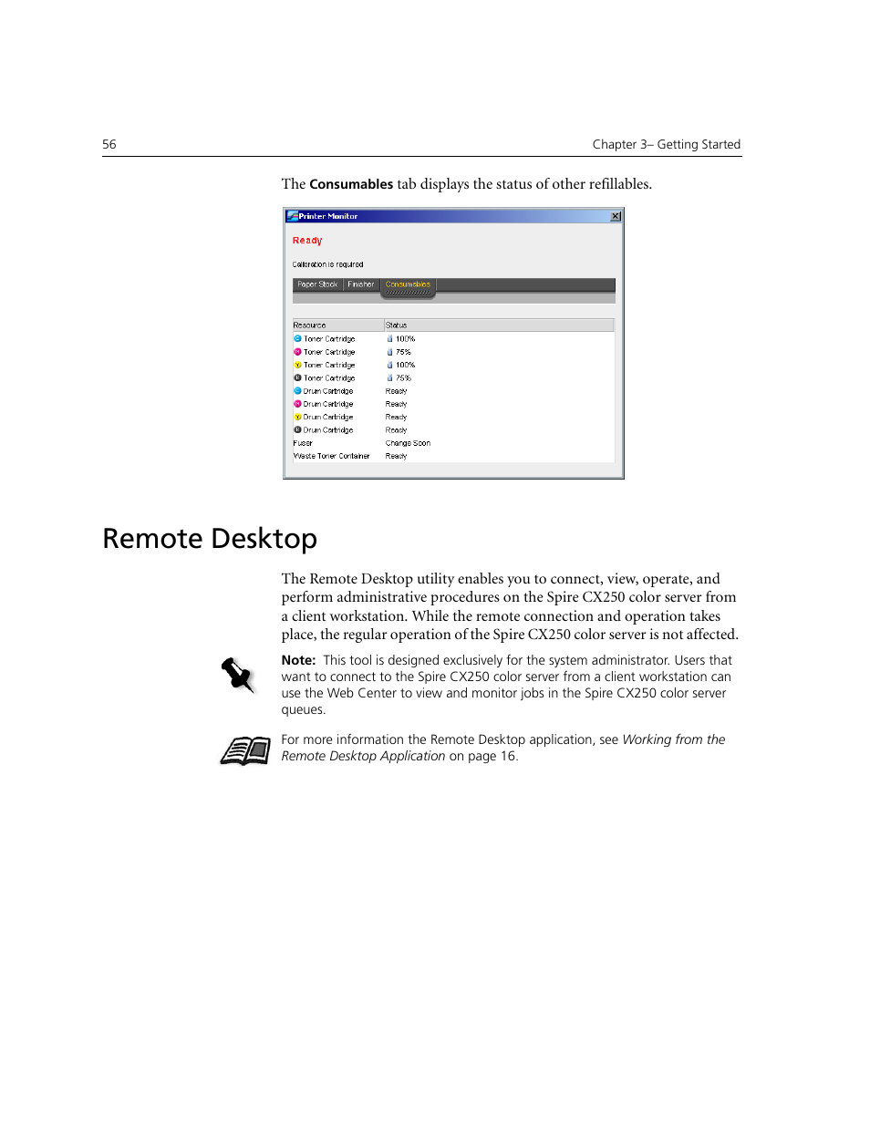 Remote desktop | Xerox CX240 User Manual | Page 66 / 276