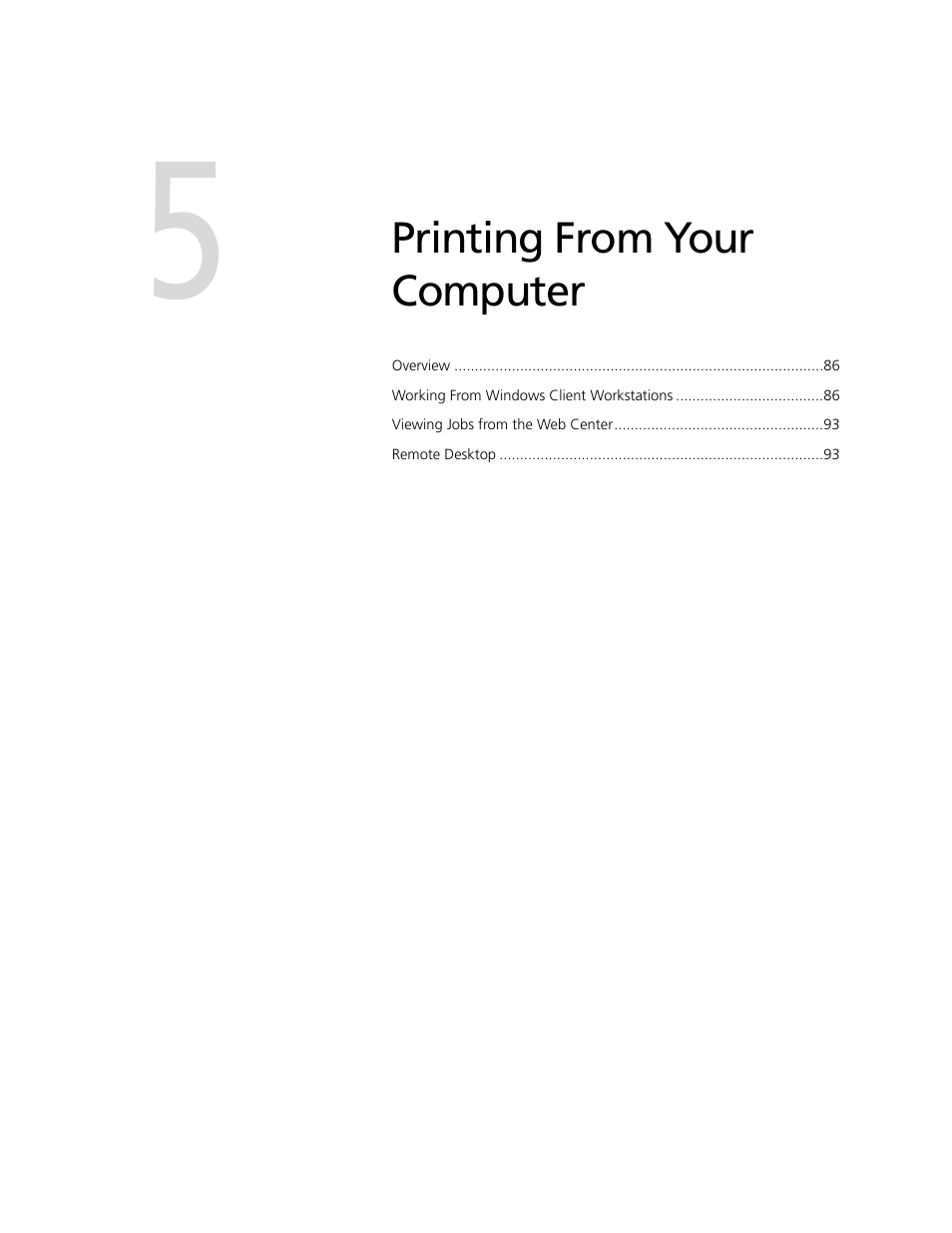 Printing from your computer, 5 printing from your computer | Xerox CX240 User Manual | Page 95 / 276