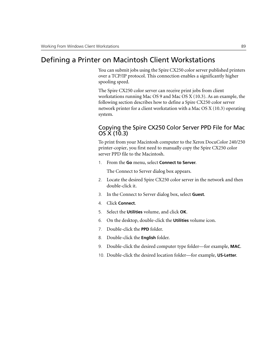 Xerox CX240 User Manual | Page 99 / 276