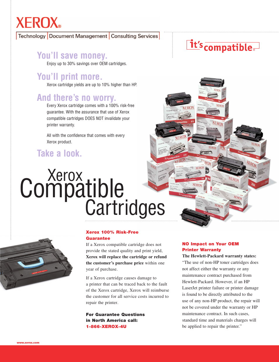 Xerox HP Toner Cartridges C9720A User Manual | 2 pages