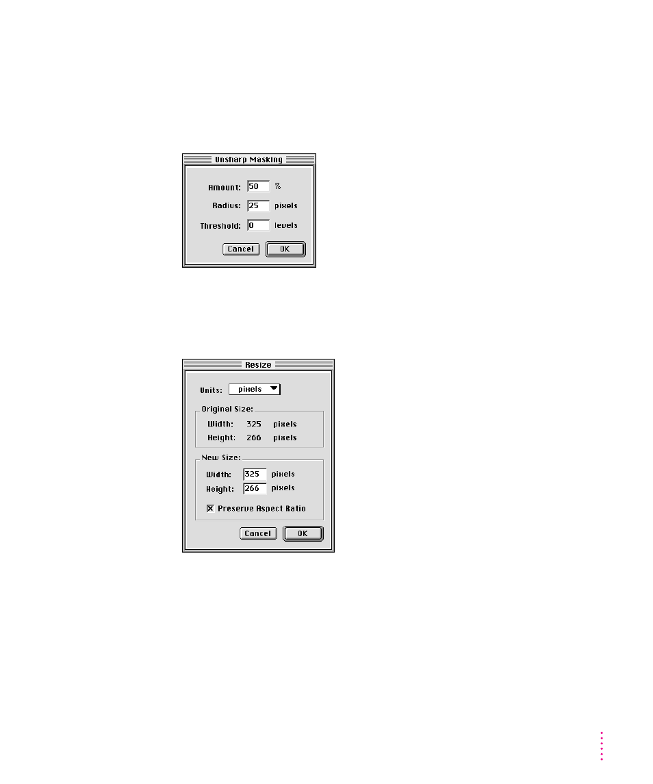 Sharpen, Resize, Crop | Xerox 600 User Manual | Page 113 / 185