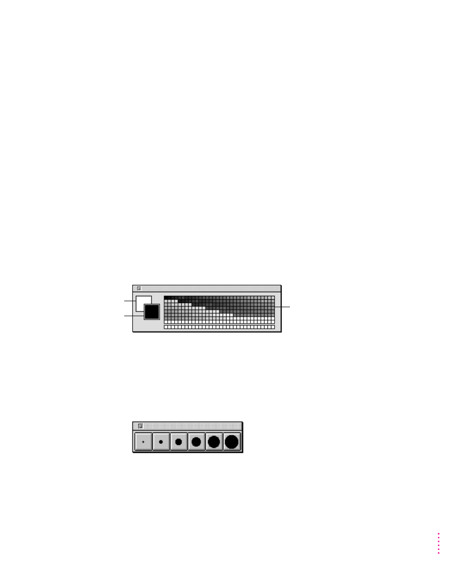 Color palette, Brush palette | Xerox 600 User Manual | Page 117 / 185