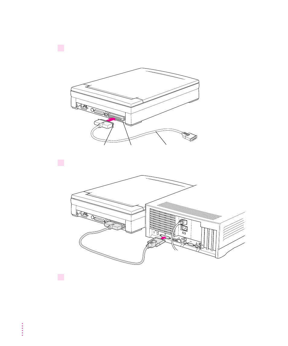 Connecting the scsi cable | Xerox 600 User Manual | Page 22 / 185